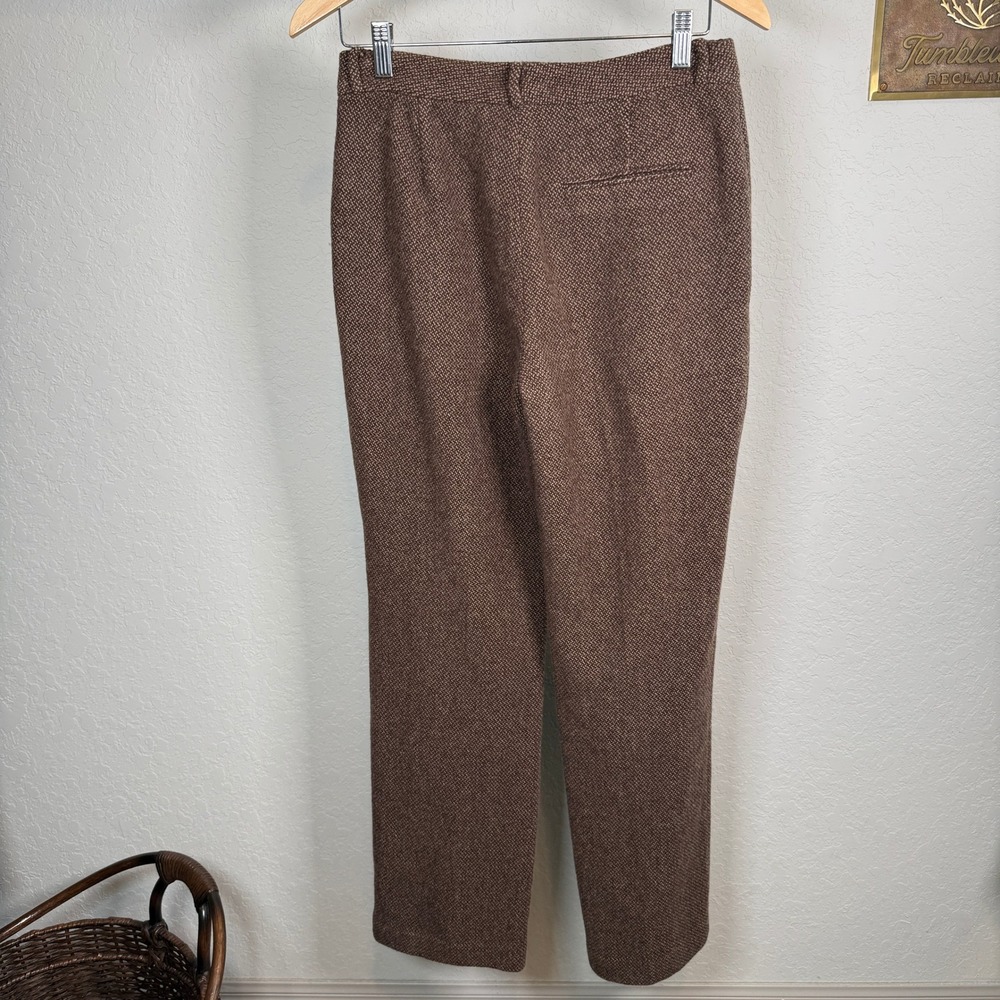 Lauren Ralph Lauren Women's Tweed Wool Blend Dress Pants Size 4 Brown - Picture 10 of 10